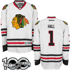 #1 Glenn Hall White 100 Greatest Player Jersey