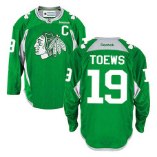 Jonathan Toews #19 Green Practice Jersey