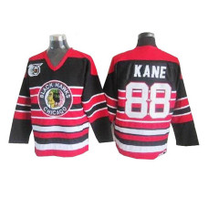 Patrick Kane #88 Red/Black Throwback Jersey