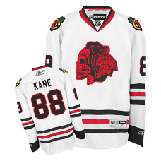 Patrick Kane #88 White Red Skull Jersey