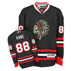 Patrick Kane #88 Black Black Skull Premier Jersey