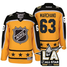 Brad Marchand #63 Yellow La Kings All Star Jersey