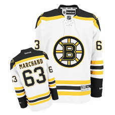 Brad Marchand #63 White Away Jersey