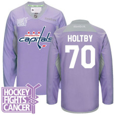 Braden Holtby #70 Purple Hockey Fights Cancer Jersey