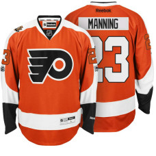 Flyers #23 Brandon Manning Orange 100th Patch Premier Jersey