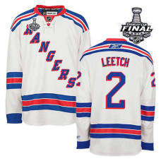 Brian Leetch #2 White 2014 Stanley Cup Away Jersey
