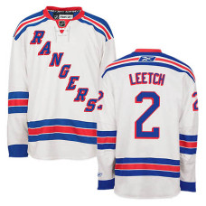 Brian Leetch #2 White Away Jersey