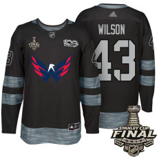 #43 Tom Wilson Black 2017 Stanley Cup Final 100th Classic Limited Fashion Jersey