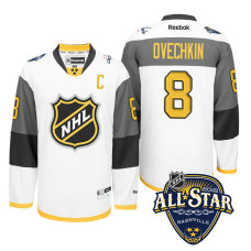 Alex Ovechkin #8 White 2016 All-Star Jersey