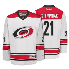 #21 Lee Stempniak White Hockey Away Premier Jersey