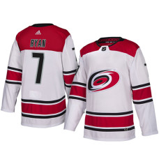 #7 White Authentic Away Derek Ryan Jersey