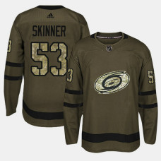 #53 Camo Salute To Service Jeff Skinner Jersey