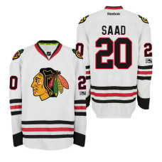 #20 BRANDON SAAD White 2017 Draft New-Outfitted Player Premier Jersey