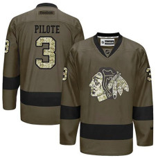 Pierre Pilote #3 Green Camo Player Jersey