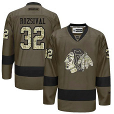 Michal Rozsival #32 Green Camo Player Jersey