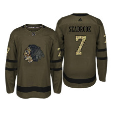 #7 Brent Seabrook Camo Salute To Service Jersey