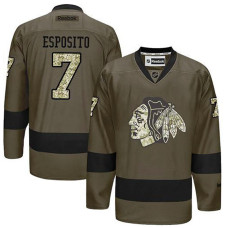 Tony Esposito #7 Green Camo Player Jersey