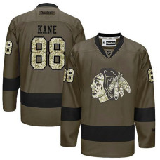 Patrick Kane #88 Green Camo Player Jersey