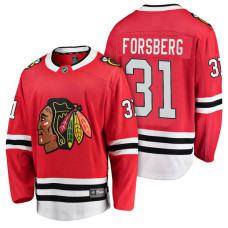 #31 Breakaway Player Anton Forsberg Jersey Red