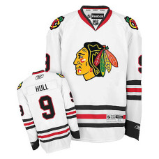 Bobby Hull #9 White Away Jersey