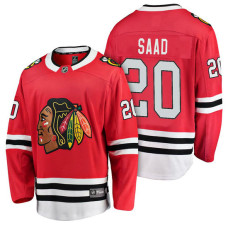 #20 Breakaway Player Brandon Saad Jersey Red