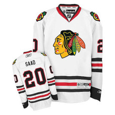 Brandon Saad #20 White Away Jersey