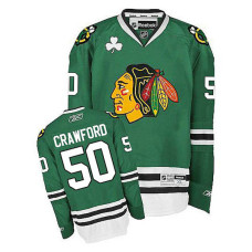 Corey Crawford #50 Green Premier Jersey