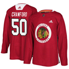 #50 Red New Season Practice Corey Crawford Jersey