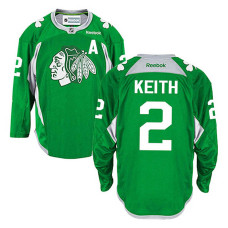 Duncan Keith #2 Green Practice Jersey