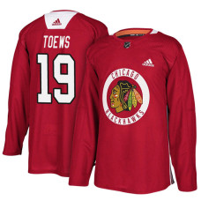 #19 Red New Season Practice Jonathan Toews Jersey