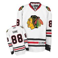 Patrick Kane #88 White Away Replica Jersey