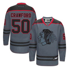 Corey Crawford #50 Charcoal Cross Check Fashion Jersey