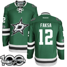 #12 Radek Faksa Green 2017 Anniversary Patch Player Jersey