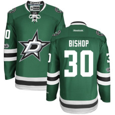 #30 Ben Bishop Green Anniversary Patch Reebok Home Premier Jersey