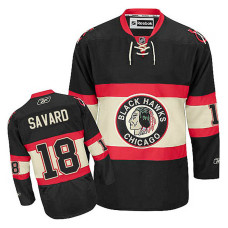 Denis Savard #18 Black Alternate Jersey