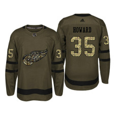 #35 Jimmy Howard Camo Salute To Service Jersey