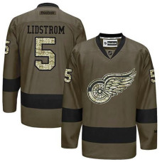 Nicklas Lidstrom #5 Green Camo Player Jersey