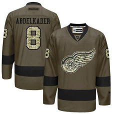 Justin Abdelkader #8 Green Camo Player Jersey