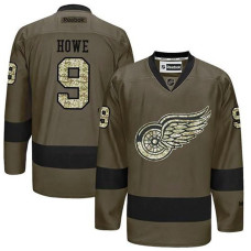 Gordie Howe #9 Green Camo Player Jersey