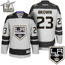 #23  Dustin Brown Gray 50th Anniversary Jersey