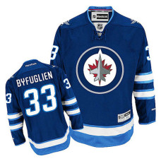 Dustin Byfuglien #33 Navy Blue Home Jersey