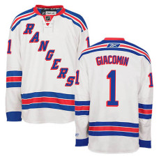 Eddie Giacomin #1 White Away Jersey