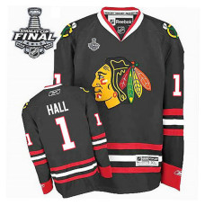 Glenn Hall #1 Black 2015 Stanley Cup Alternate Jersey