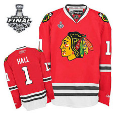 Glenn Hall #1 Red 2015 Stanley Cup Home Jersey