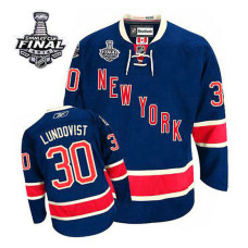 Henrik Lundqvist #30 Navy Blue 2014 Stanley Cup Alternate Jersey