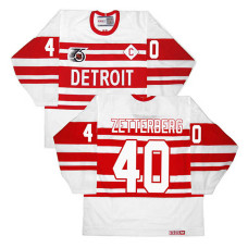 Henrik Zetterberg #40 White Throwback Jersey