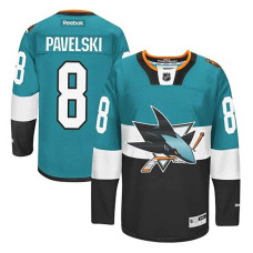 Joe Pavelski #8 Teal/Black 2015 Stadium Series Jersey