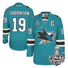 Joe Thornton #19 Teal 2016 Stanley Cup Home Jersey