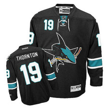 Joe Thornton #19 Black Alternate Authentic Jersey