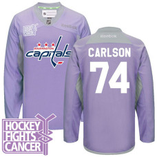 John Carlson #74 Purple Hockey Fights Cancer Jersey